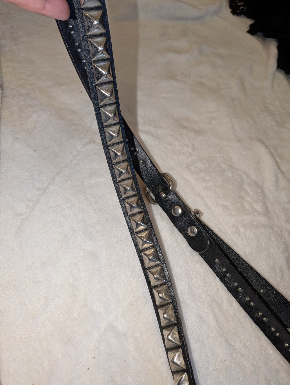 Vintage 90s Y2K 2000s Studded leather Belt. Nostalgic, Baddie, Goth, Metal, Rock
